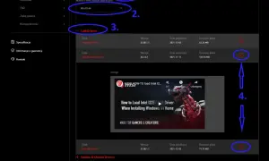 Jak zaktualizować sterowniki karty sieciowej: wybierz "Sterownik", system Win10 64, a następnie "LAN Drivers". Kliknij ikonę pobierania.