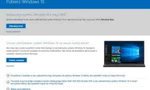 Strona pobierania Windows 10. Dowiedz się, jak zaktualizować Win 8.1 do 10 lub zainstalować system na nowo.