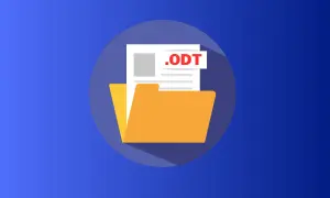 Ikona folderu z dokumentem .odt. Dowiedz się, jak otworzyć plik odt na iPhone.