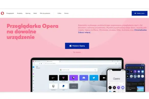 Szukasz przeglądarki? Opera oferuje szybkie, bezpieczne przeglądanie na każdym urządzeniu. Pobierz teraz!
