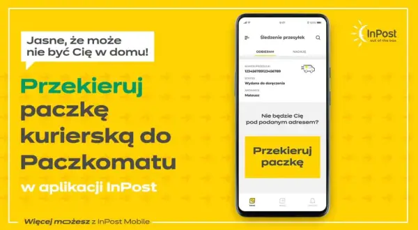 Jasne, że może nie być Cię w domu! Dowiedz się, jak przekierować paczkę InPost w aplikacji, by trafiła do Paczkomatu.