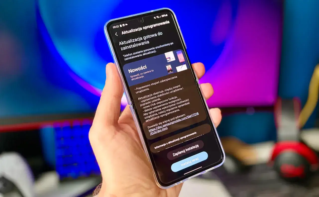 Telefon pokazuje ekran