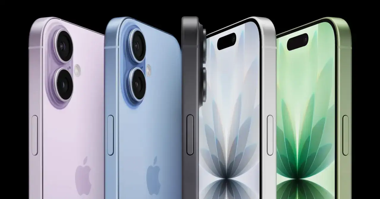 Cztery iPhone'y w pastelowych kolorach: fioletowy, niebieski, srebrny i zielony. Zastanawiasz się, jak kupić iPhone z USA?